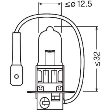 Osram | Glühlampe, Fernscheinwerfer | NIGHT BREAKER® LASER H3 Faltschachtel | 64151NL