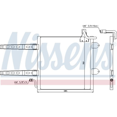 Nissens | Kondensator, Klimaanlage | 94260