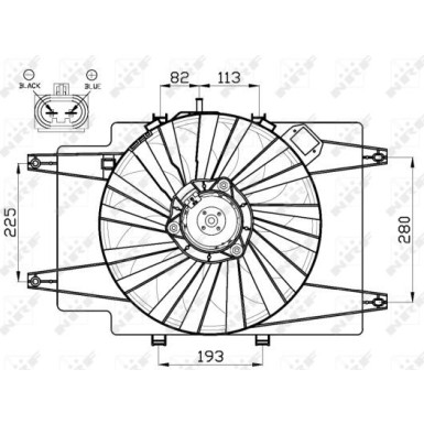 NRF | Lüfter, Motorkühlung | 47513