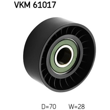 SKF | Umlenk-/Führungsrolle, Keilrippenriemen | VKM 61017