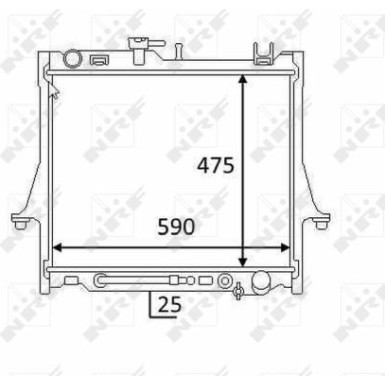 NRF | Kühler, Motorkühlung | 58480