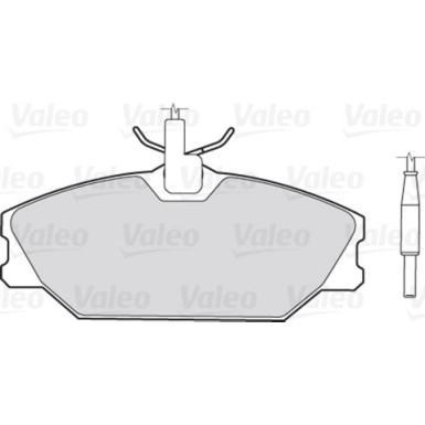 Valeo | Bremsbelagsatz, Scheibenbremse | 301061