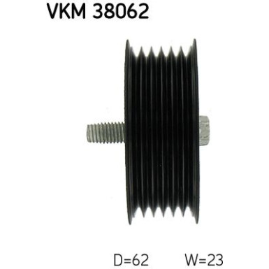 SKF | Umlenk-/Führungsrolle, Keilrippenriemen | VKM 38062