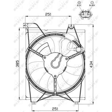 NRF | Lüfter, Motorkühlung | 47515