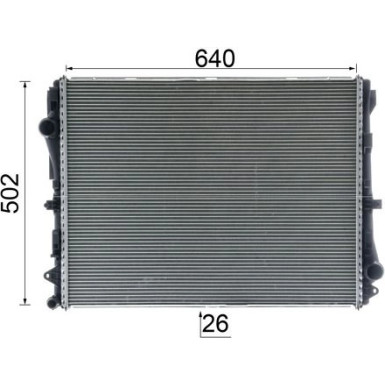 Mahle | Kühler, Motorkühlung | CR 2604 000P