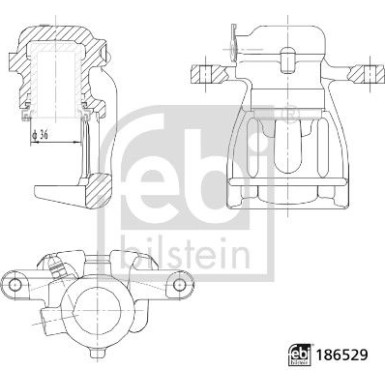 FEBI BILSTEIN 186529 Bremssattel