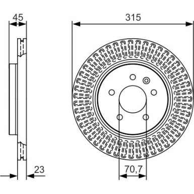 BOSCH | Bremsscheibe | 0 986 479 C46