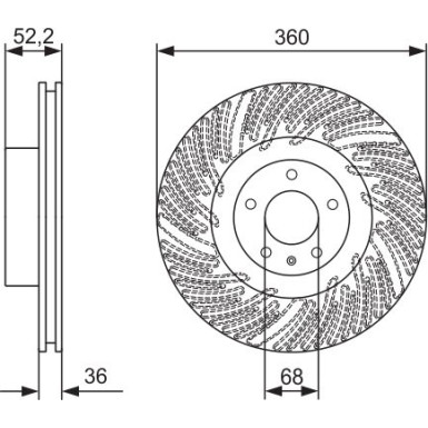 BOSCH | Bremsscheibe | 0 986 479 D27