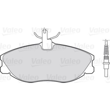 Valeo | Bremsbelagsatz, Scheibenbremse | 301069