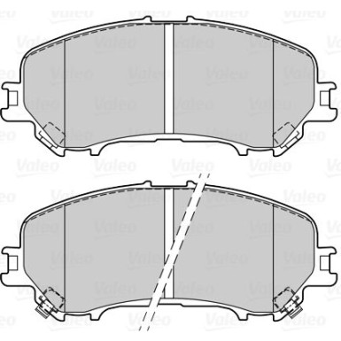 Valeo | Bremsbelagsatz, Scheibenbremse | 601415