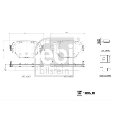 FEBI BILSTEIN 180630 Bremsbeläge