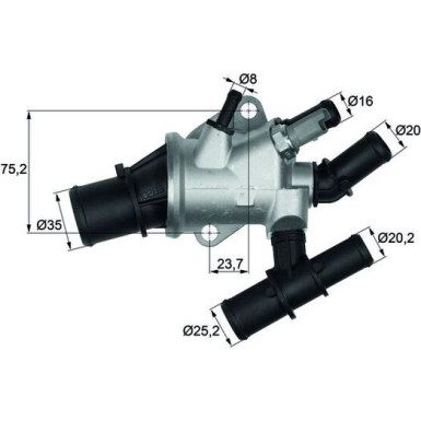 Mahle | Thermostat, Kühlmittel | TI 155 88