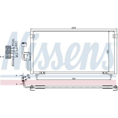 Nissens | Kondensator, Klimaanlage | 94702