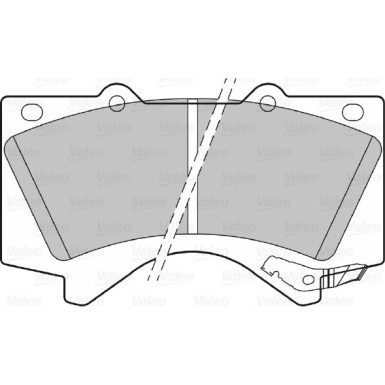 Valeo | Bremsbelagsatz, Scheibenbremse | 301339