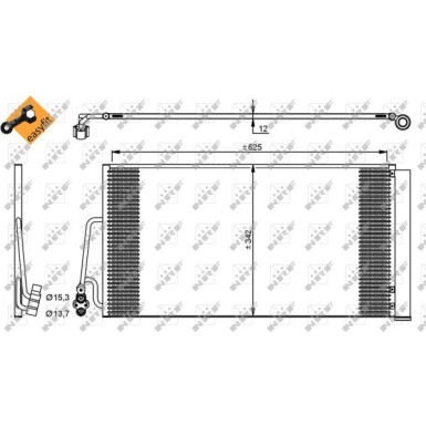 NRF | Kondensator, Klimaanlage | 35898