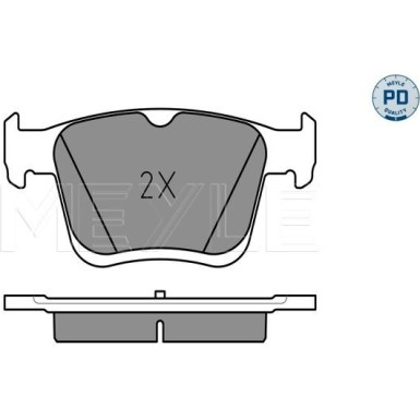 Meyle | Bremsbelagsatz, Scheibenbremse | 025 250 0816/PD