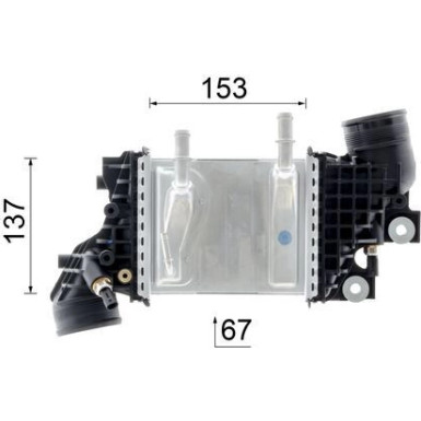 Mahle | Ladeluftkühler | CI 663 000P