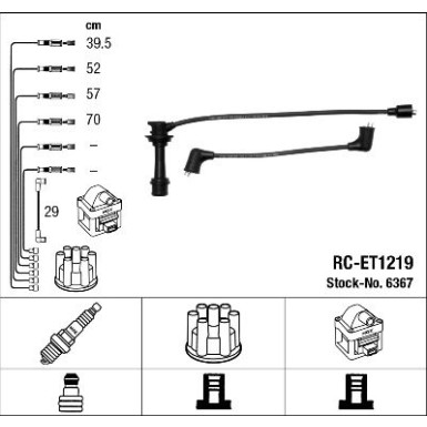 NGK | Zündleitungssatz | 6367