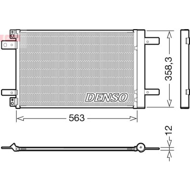 Denso | Kondensator, Klimaanlage | DCN21032