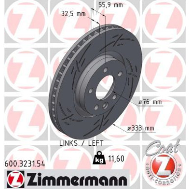 Zimmermann | Bremsscheibe | 600.3231.54