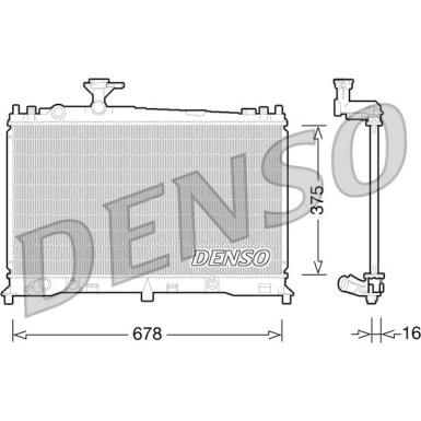 Denso | Kühler, Motorkühlung | DRM44027