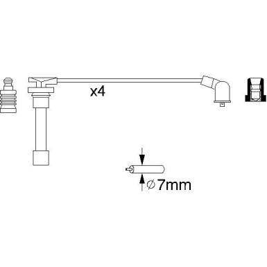 BOSCH | Zündleitungssatz | 0 986 356 793