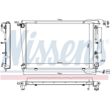 Nissens | Kühler, Motorkühlung | 67040