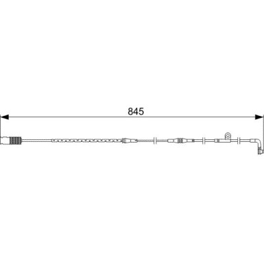BOSCH | Warnkontakt, Bremsbelagverschleiß | 1 987 473 044