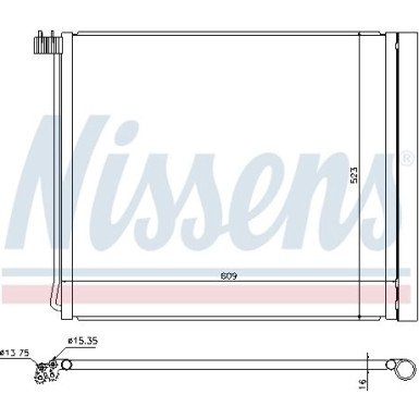 Nissens | Kondensator, Klimaanlage | 940339