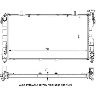 NRF | Kühler, Motorkühlung | 56133