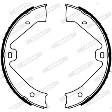 Ferodo | Bremsbackensatz, Feststellbremse | FSB4129