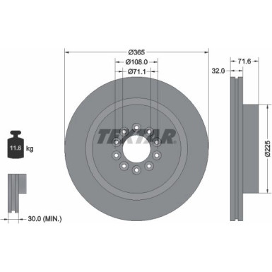 Textar | Bremsscheibe | 92223103