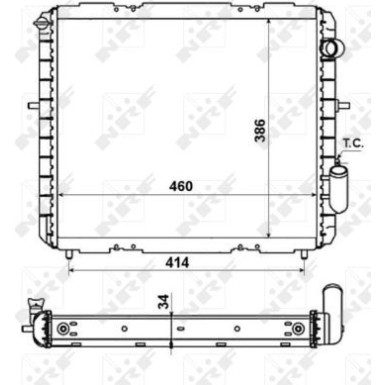 NRF | Kühler, Motorkühlung | 507345