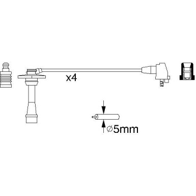 BOSCH | Zündleitungssatz | 0 986 356 957