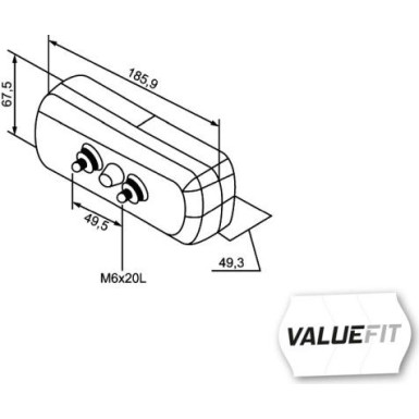 Hella | Heckleuchte | 2SD 357 033-001