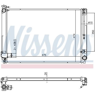 Nissens | Kühler, Motorkühlung | 646887