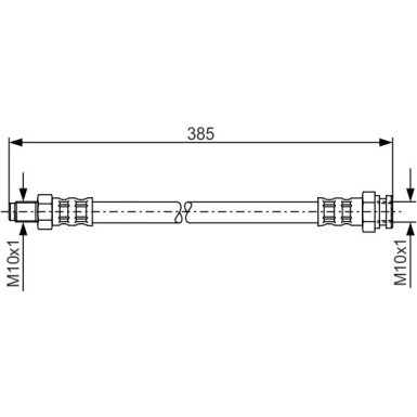 BOSCH | Bremsschlauch | 1 987 481 018