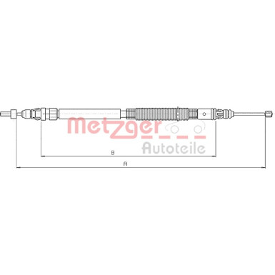 Metzger | Seilzug, Feststellbremse | 10.4664