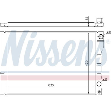 Nissens | Kühler, Motorkühlung | 63881