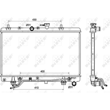 NRF | Kühler, Motorkühlung | 53119