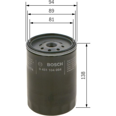 BOSCH 0 451 104 064 Ölfilter