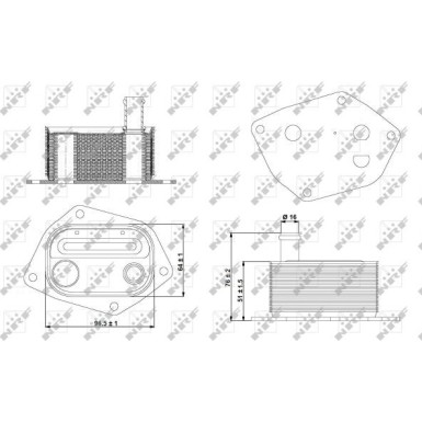 NRF | Ölkühler, Motoröl | 31298