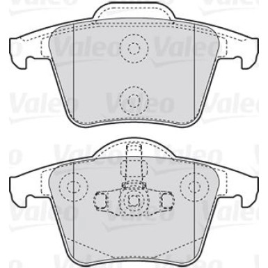 Valeo | Bremsbelagsatz, Scheibenbremse | 301829