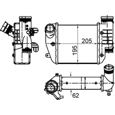 Mahle | Ladeluftkühler | CI 484 000S