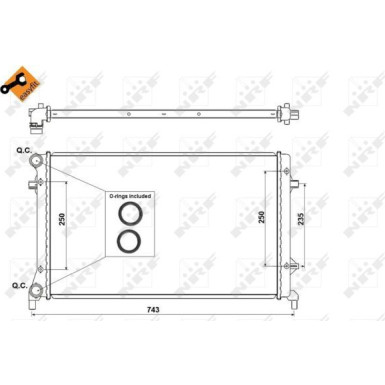 NRF | Kühler, Motorkühlung | 53404