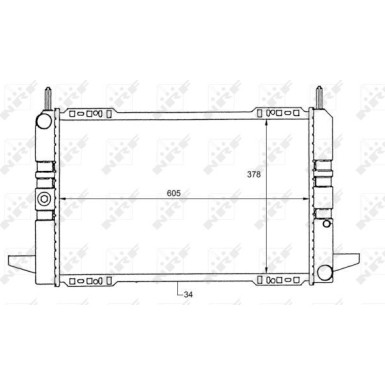 NRF | Kühler, Motorkühlung | 50111