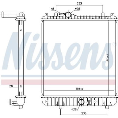 Nissens | Kühler, Motorkühlung | 630787