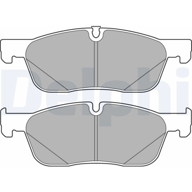 Delphi | Bremsbelagsatz, Scheibenbremse | LP3166