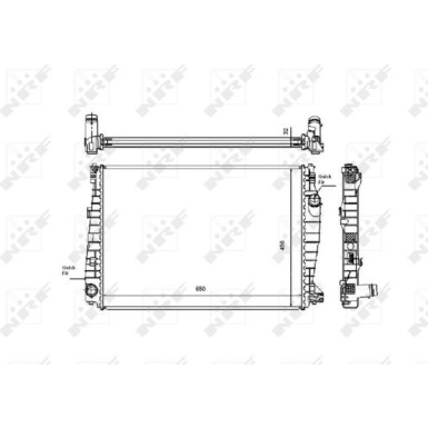 NRF | Kühler, Motorkühlung | 53487