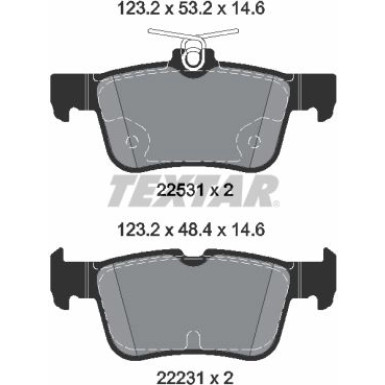 TEXTAR 2253105 Bremsbeläge